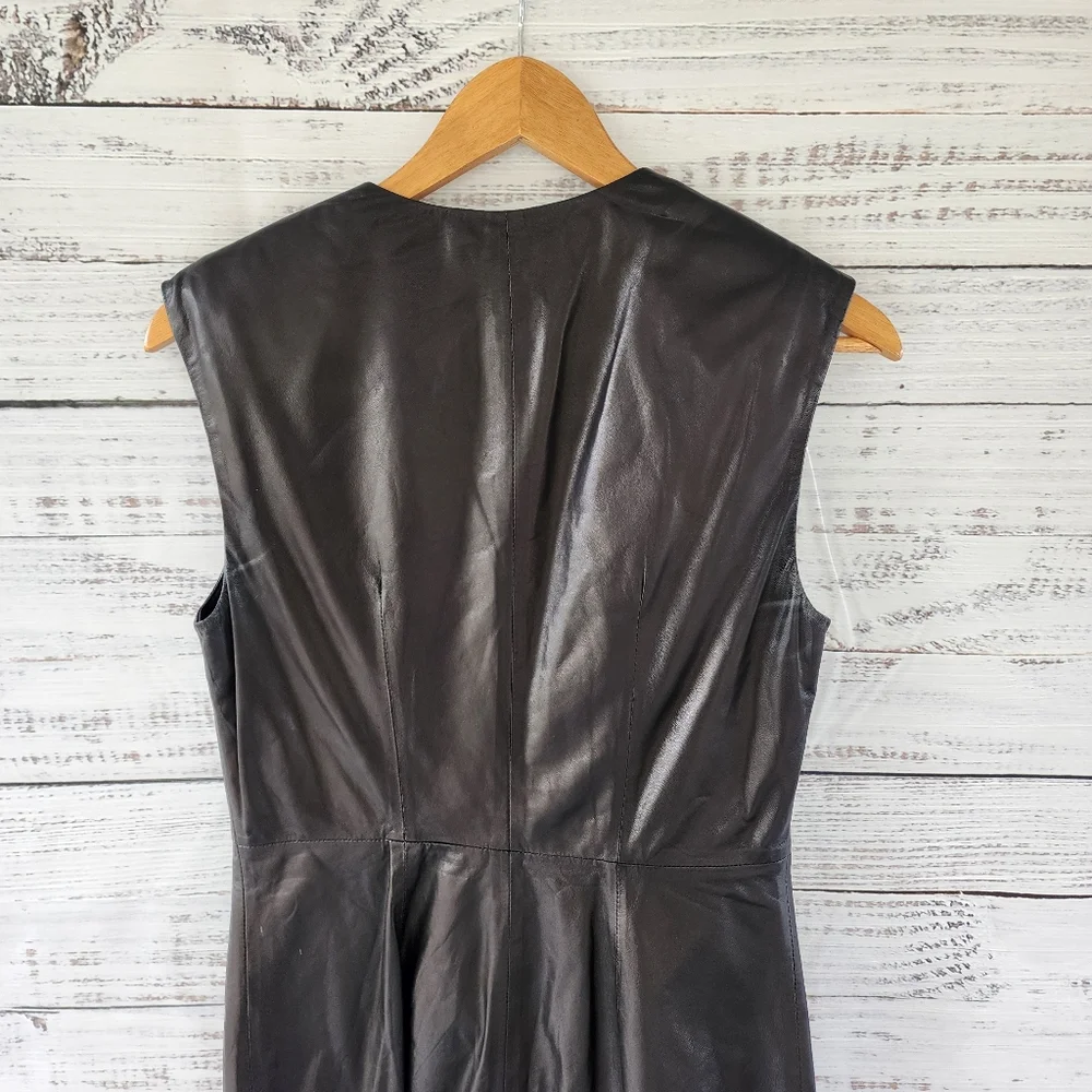 IRO black leather mini dress - Picture 10 of 12